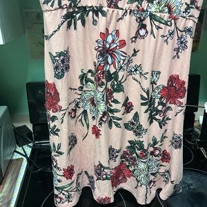 Derek Heart, short sleeve, floral, gathered waist with tie up side dress